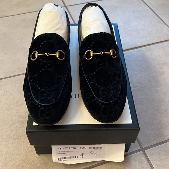 NWT Gucci Jordan Velvet GG Loafers - Picture 4 of 10
